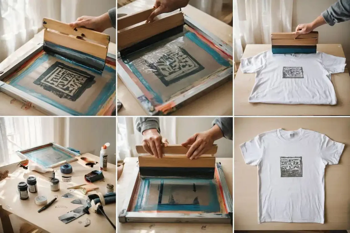 Cara sablon manual pemula dengan alat screen, rakel, tinta sablon, dan proses mencetak desain pada kain secara manual