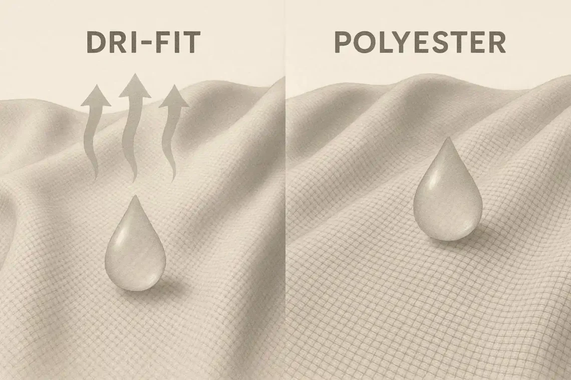 Perbandingan kelebihan dryfit dibanding polyester untuk pakaian olahraga