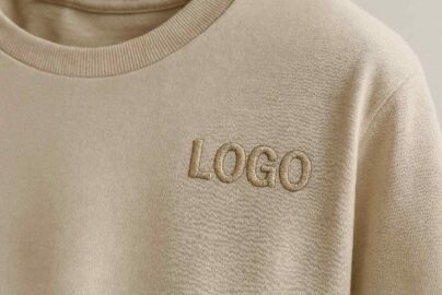 kelebihan bordir kaos dengan logo timbul rapi dan jahitan kuat pada bahan katun