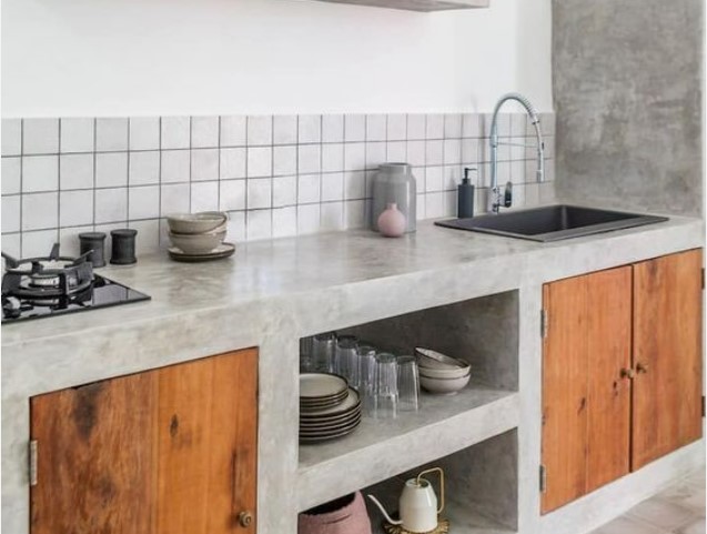 cara merawat meja kerja dapur