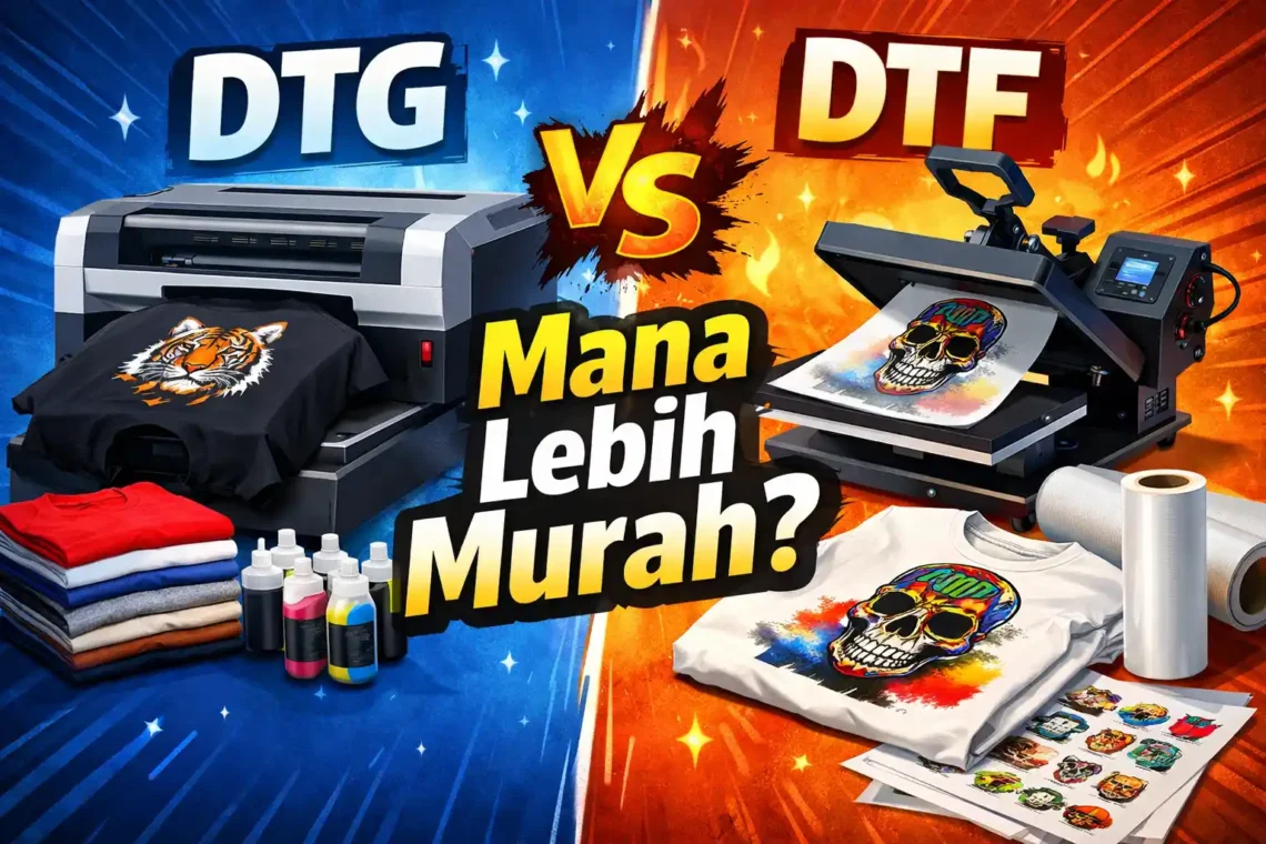 DTG dan DTF mana lebih murah