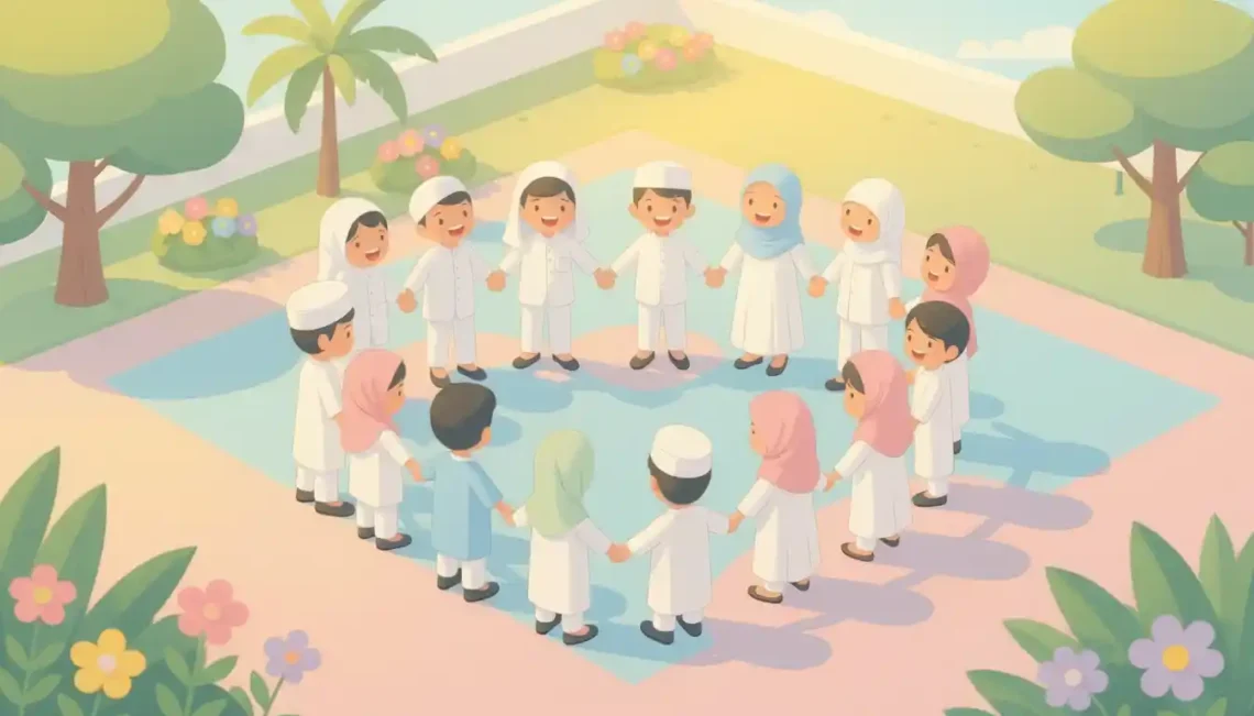 Suasana belajar anak di TK favorit di Jogja bersama guru di TK Al Khairaat Yogyakarta