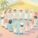 Suasana belajar anak di TK favorit di Jogja bersama guru di TK Al Khairaat Yogyakarta