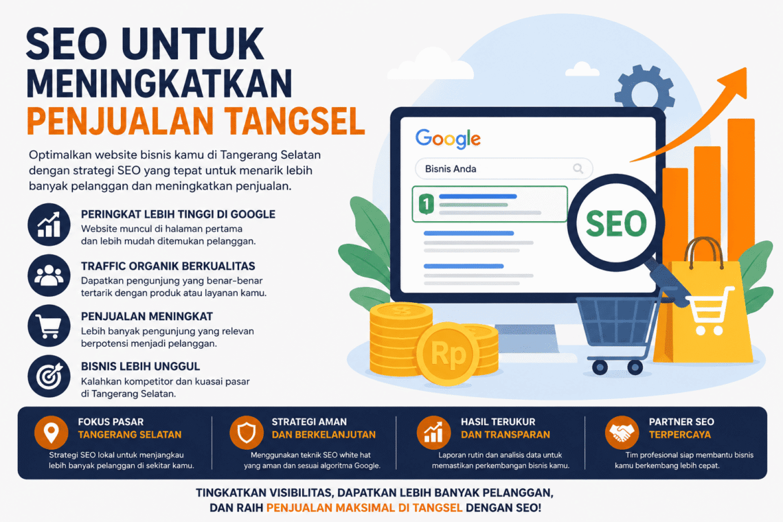 SEO untuk meningkatkan penjualan Tangsel .