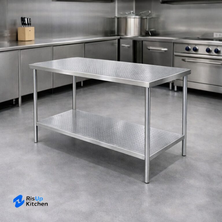 cara menyusun area prep kitchen efisien