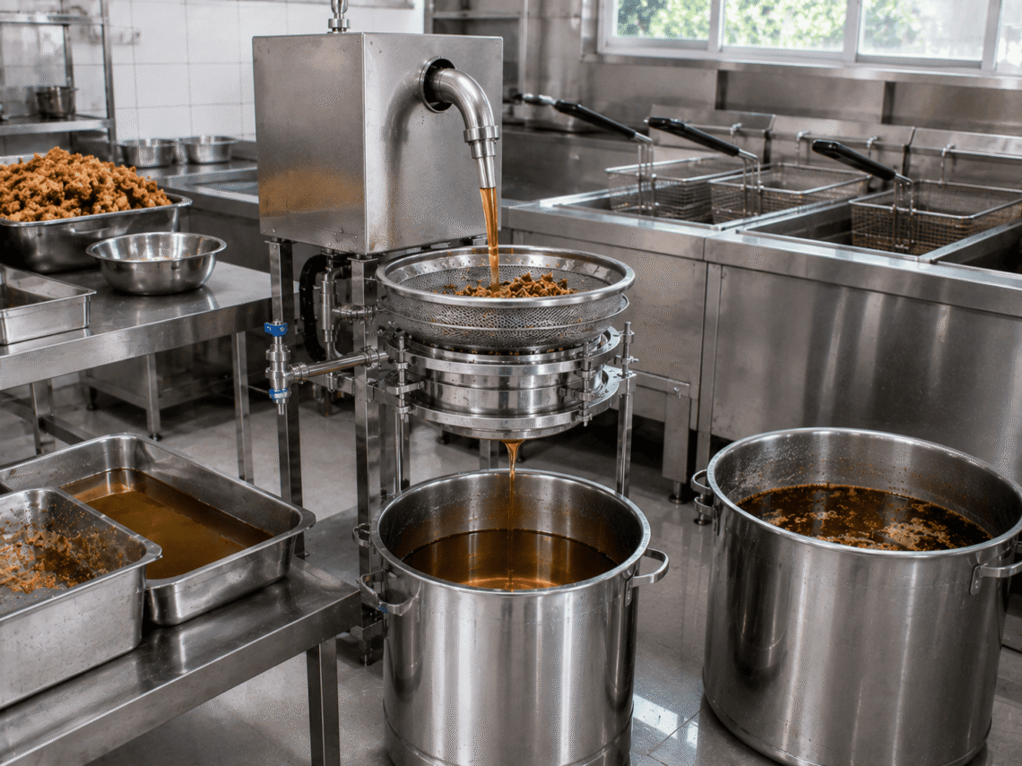 mesin filter minyak goreng kuliner
