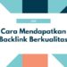 cara mendapatkan backlink