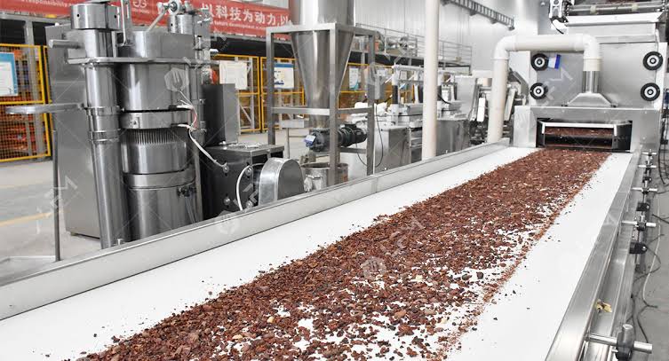 sistem pengolahan cokelat terpadu modern