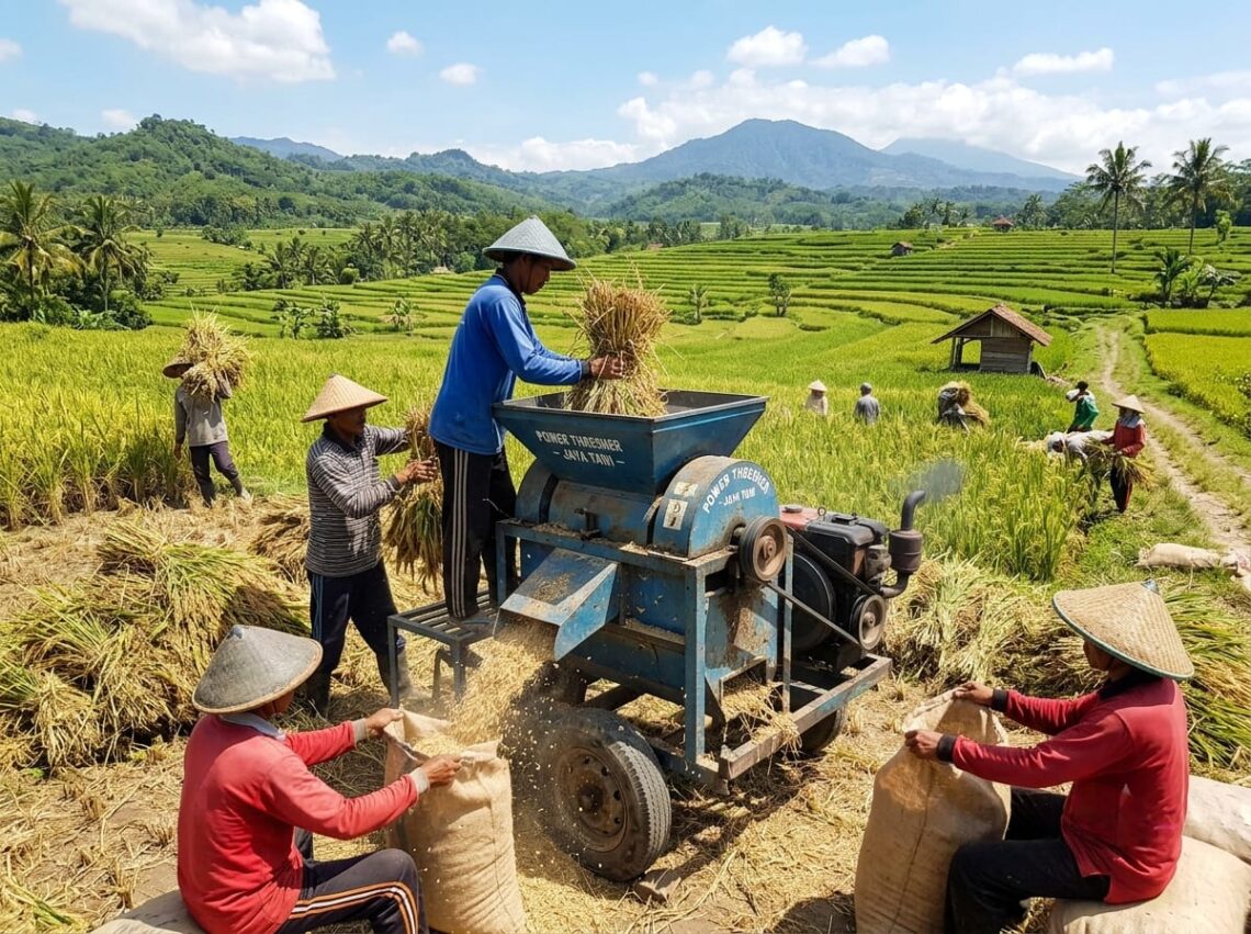 Manfaat Power Thresher Bagi Petani
