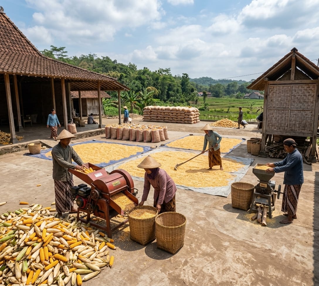 cara mengolah jagung setelah dipanen