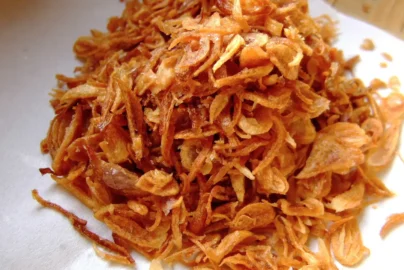 ketebalan bawang untuk digoreng