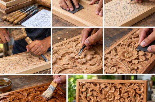 cara membuat ukiran kayu detail