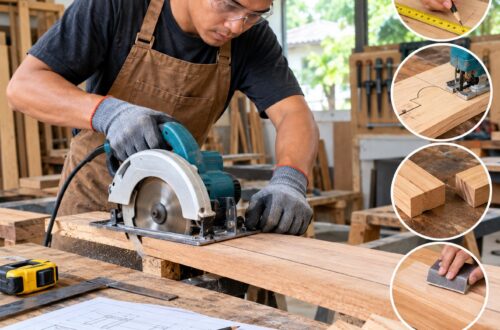 cara memotong kayu sesuai desain